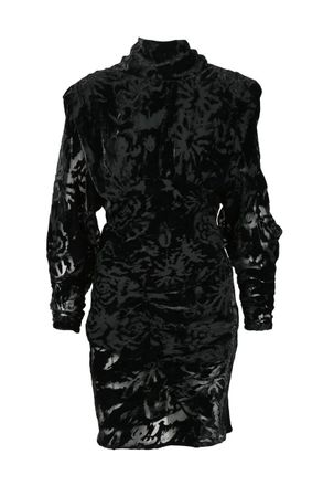 Iro Short Velvet Dress - Black