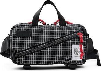 Topo Designs Mini Quick Pack Day Pack Bags Black/Grid, Canvas/Nylon