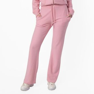 Versace Ribbed-Knit Flared Trousers, Brand Size 40 (US Size 4)