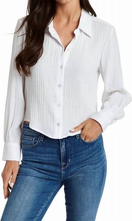 Drew Adelynn Eden Gauze Blouse In White