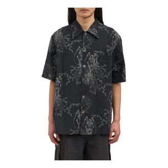 Our Legacy Short Sleeve Shirts, male, Black, Size: S Every Shirt Shortsleeve