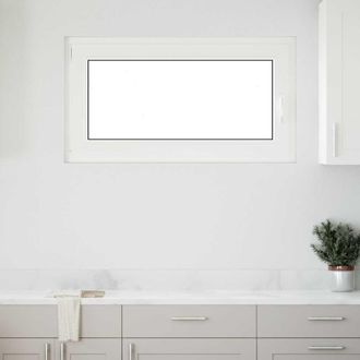 Berkfield Home Basement Window RISOR 110x60 cm Tilt&Turn DIN Left White