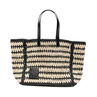 Closed Closed, Tote Bags, female, Black, Size: ONE SIZE Straw Tote Bag