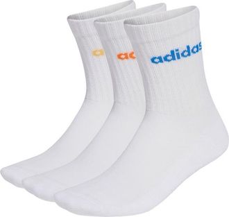 adidas Cushioned Linear Crew 3-Pack Multifunktionssocken - Unisex | wei&szlig;