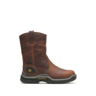 Wolverine Mens Raider Durashocks Slip On Soft Toe Work Boots In Peanut