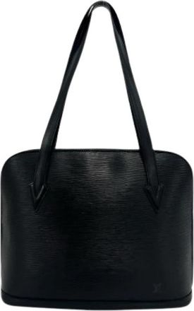 Louis Vuitton Pre-owned Lussac Epi Leather Tote Bag - Dames - Vintage Schoudertas - Zwart - ONE Size - Leer - Vintage