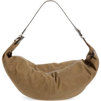Christophe Lemaire XL Quiver Clip Canvas Bag in Sisal at Nordstrom