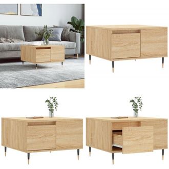 vidaXL Tavolino Salotto Rovere Sonoma 55x55x36,5 cm Legno Multistrato - Tavolo in legno multistrato - Tavolino in legno