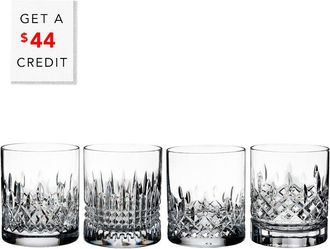 Waterford Lismore Evolution Tumblers (Set Of 4)With $44 Credit