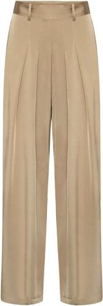 Karmamia Blake Pants - Dames - Wijde Broeken - Beige - M - Broeken