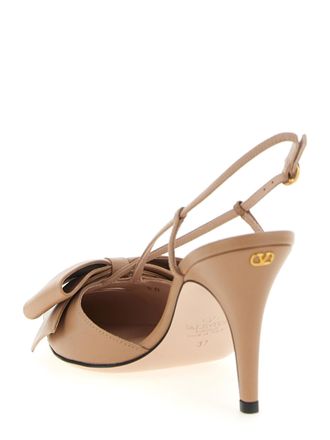 Valentino Garavani Womens Pump Beige Leather