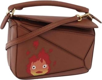 Loewe Pre-owned Small Leather Hand Bag - Dames - Vintage Handtas - Bruin - ONE Size - Leer - Vintage