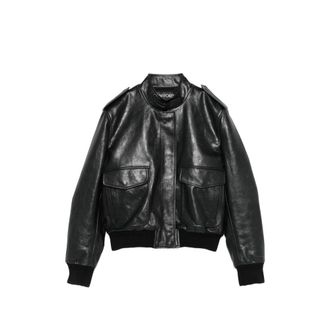 Tom Ford Epaulette-detail Leather Jacket