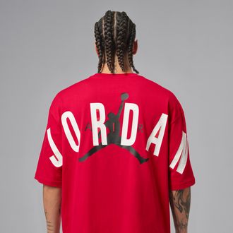 Nike Jordan Mens Jordan Oversized T-Shirt in Red | IQ0844-687
