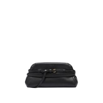 Moschino Tie Me Small Clutch Bag - female - Moschino - Clutches - Black - ONE SIZE - Bags