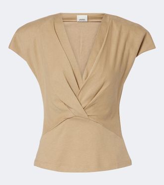 Isabel Marant Nadrine cotton jersey top
