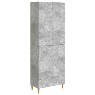 vidaXL Juego De Armarios 2 Pcs Gris Hormig&oacute;n Madera De Ingenier&iacute;a Vidaxl