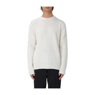 Paolo Pecora Truien & Vesten, Heren, Beige, M, Wol, Maglia Girocollo Basic