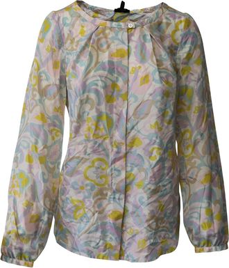 Escada Escada Sport Printed Top in Multicolor Silk