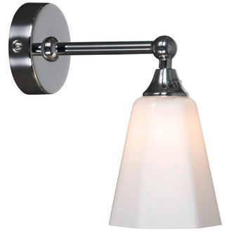 Netlighting Classic Bathroom Wall Light Chrome IP44 in Silver
