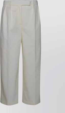 Thom Browne cotton trousers with wide leg cut