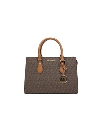 Michael Kors Sheila Medium Center-Zip Schoudertas Bruin