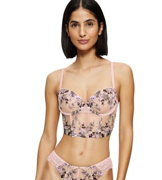 Triumph Longline-BH TRIUMPH Sensual Spotlight Wired Corset, Damen, Gr. 75, Cup C, beige (foundation beige), Spitze, Obermaterial: 45% Polyamid, 44% Polyester,