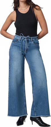 Lola Jeans Milan Ultra High Rise Wide Leg Jeans In Divine Blue