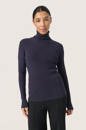 Soaked In Luxury SLSina Rollneck Slim Fit Pullover in Night Sky at Nordstrom, Size Xx-Large