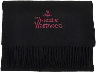 Vivienne Westwood Logo embroidery scarf Woman One Size