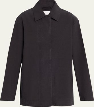 The Row Baeza Cotton Single-Breasted Jacket