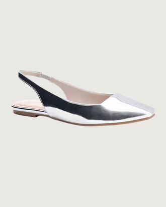 Chinese Laundry Womens Isla Slingbacks Flats In Silver