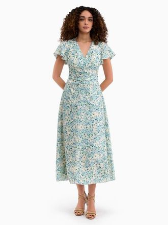 Rebecca Taylor Bellamy Silk Dress in Cream Multi at Nordstrom, Size 0