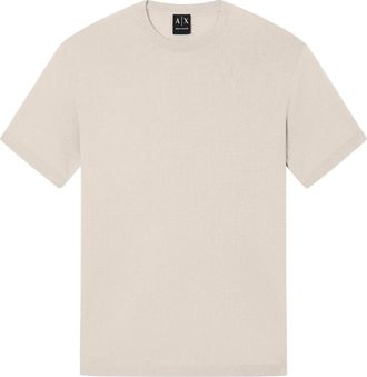 A|X Armani Exchange T-shirt - Heren - T-shirts - Beige - S - Tops