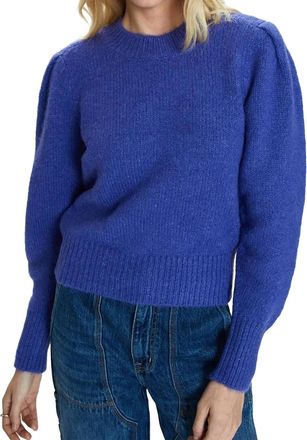 Pistola Denim Colette Puff Sleeve Sweater In Periwinkle