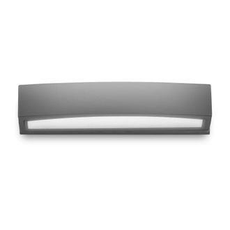 Netlighting Andromeda 2 Light Outdoor Large Up Down Wall Light Anthracite Putty IP54 E27 in Black