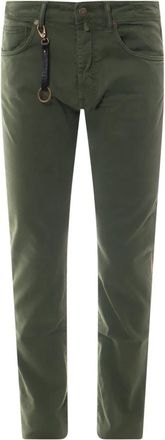 Incotex Chinos - Heren - Slim Fit Broeken - Groen - W42 - Broeken