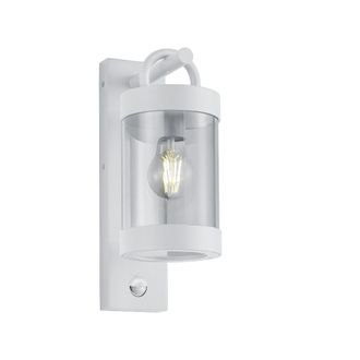 Trio Sambesi Lantern Aplique Blanco Ip44 Motion Sensor Trio Lighting