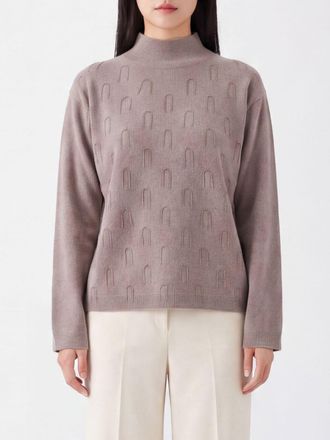 Fabiana Filippi Wool, Silk and Cashmere Mock Neck Jumper with Jewelled Detail