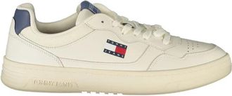 Tommy Hilfiger Leren Sneaker - Heren - Sneakers - Beige - 46 EU - Leer - Schoenen