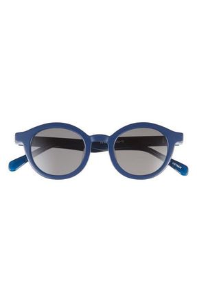 Eyebobs TV Party 44mm Polarized Round Sunglasses in Navy Blue/grey at Nordstrom