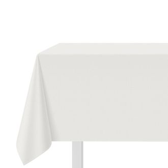 KASANOVA Tovaglia cotone bianco 140x140 cm Slub