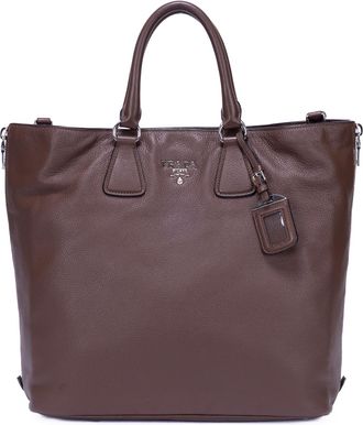 Prada Side Zip Boston Schoudertas