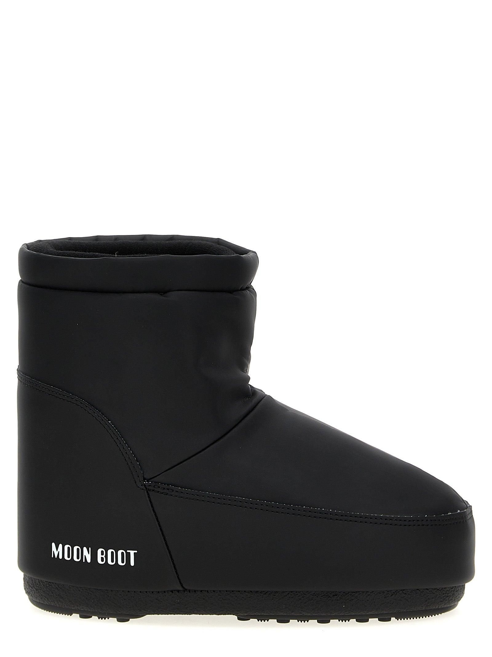 ショートブーツ・ブーティ MOON BOOT Woman Flat ankle boots Black 80D2480040 N001 Moon Boot Shoes − Sale: up to −75% | Stylight