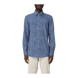 HUGO BOSS Heren, Overhemden, Blauw, Maat: 3XL Katoen