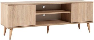 Dmora Dmora - Mueble de televisión Argegno, Aparador de salón, Mueble bajo para tv, Base de pared equipada, 140x40 h50 cm, Roble