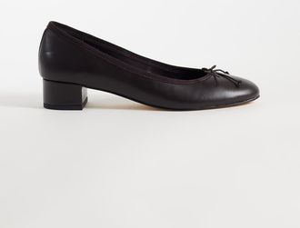 Tony Bianco Maddi - Ballerine con tacco basso in pelle marrone