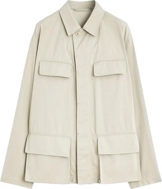Christophe Lemaire Giacca-camicia in twill - Toni neutri