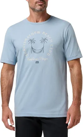 Travis Mathew Beach Club Graphic T-Shirt in Ash Blue at Nordstrom, Size Small