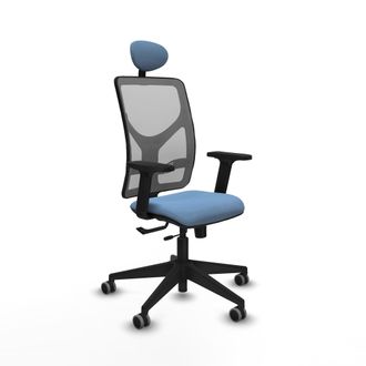 Piqueras y Crespo Silla De Oficina Piqueras Y Crespo Motilla Negro Soporte Lumbar Ajustable